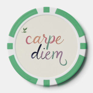 Een product met een ontwerp van "Merry Christmas" Poker Chips