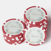 Een product met een ontwerp van "vrede" poker chips (Opstapeling)