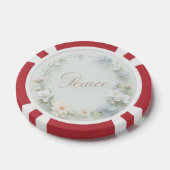 Een product met een ontwerp van "vrede" poker chips (Enkel)