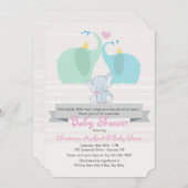 Een product van onze uitnodiging tot het Baby show (Voorkant / Achterkant)