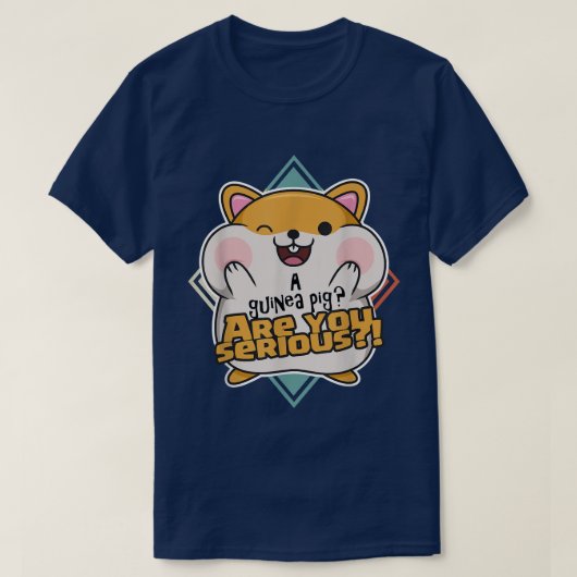 Een proefkonijn... ben je serieus. Citaat voor een T-shirt (Design voorkant)