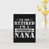 Een professionele Nana Funny Moederdag Gepensionee Kaart (Gele Bloem)