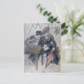 Een prostituee en haar cliënt briefkaart (Staand voorkant)