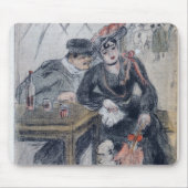 Een prostituee en haar cliënt muismat (Voorkant)