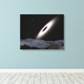 Een protoplanetaire schijf canvas afdruk (Insitu (Houten vloer))