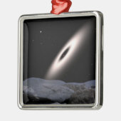 Een protoplanetaire schijf metalen ornament (Links)