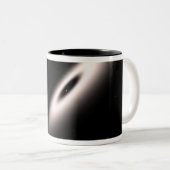 Een protoplanetaire schijf tweekleurige koffiemok (Voorkant rechts)