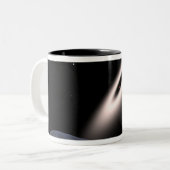 Een protoplanetaire schijf tweekleurige koffiemok (Voorkant links)