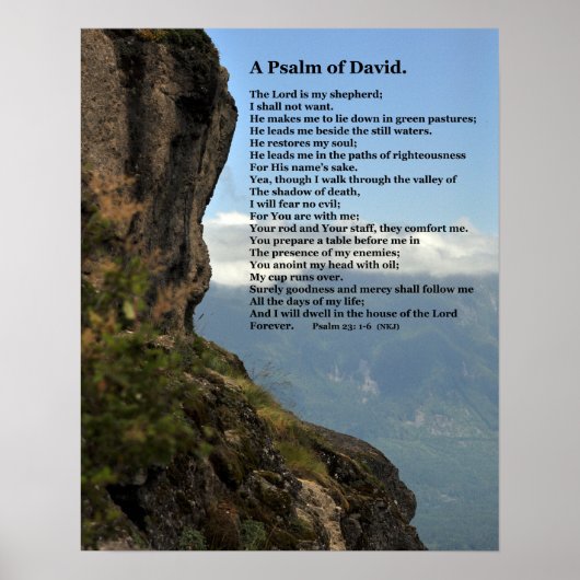 Een psalm van David Custom Poster (Voorkant)