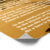 Een psalm van levensinspirerend gedicht poster (Hoek)