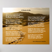 Een psalm van levensinspirerend gedicht poster (Voorkant)