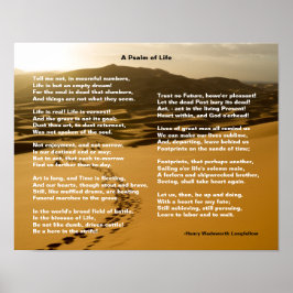 Een psalm van levensinspirerend gedicht poster