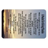 Een psalm voor het geven van Bedankt-psalm 100 Magneet (Horizontaal)