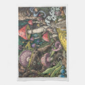 Een psychedelische bos decoratieve theedoek (Verticaal)