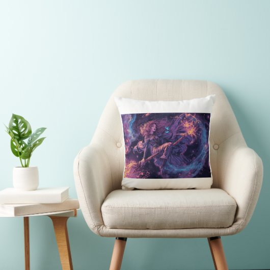 Een psychedelische heksen kussen (Stoel)