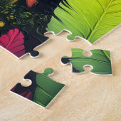 Een psychedelische oerwoud legpuzzel (Zijkant)