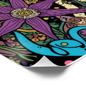 Een psychedelische posterdesign perfect poster (Hoek)