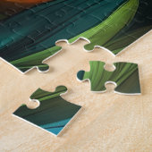 Een psychedelische tijger legpuzzel (Zijkant)