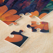 Een psychedelische uil legpuzzel (Zijkant)