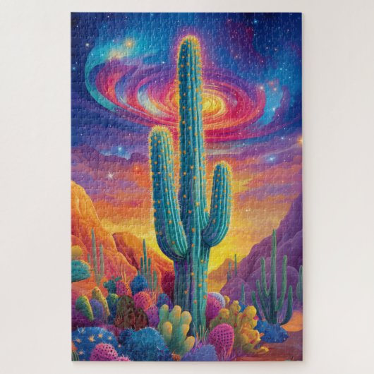 Een psychedelische woestijnscene legpuzzel (Verticaal)