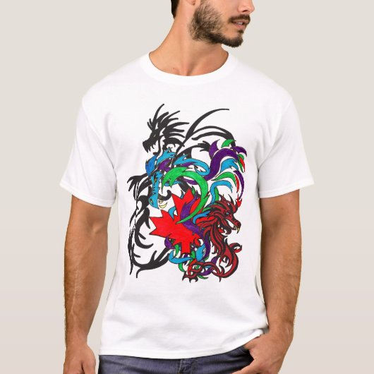 Een puinhoop van Dragons T-shirt (Voorkant)