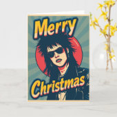 Een punk kerstkaart kaart (Gele Bloem)