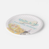 Een Pup Dog Party aannemen Papieren Bordje (Gekanteld)