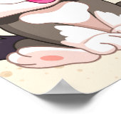 Een pup-partijteken aannemen poster (Hoek)