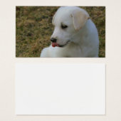 Een Puppies tong Visitekaartje (Voorkant /achterkant)