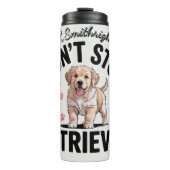 Een puppy die niet stopt met ophalen thermosbeker (Voorkant)