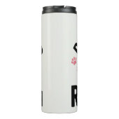 Een puppy die niet stopt met ophalen thermosbeker (Achterkant)