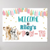 Een puppy, Pawty, Puppy party, Kinder deel, Pupp Poster (Voorkant)