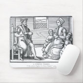 Een puriteinfamilie muismat (Met muis)