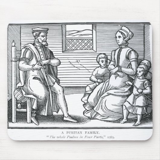 Een puriteinfamilie muismat (Voorkant)
