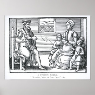 Een puriteinfamilie poster