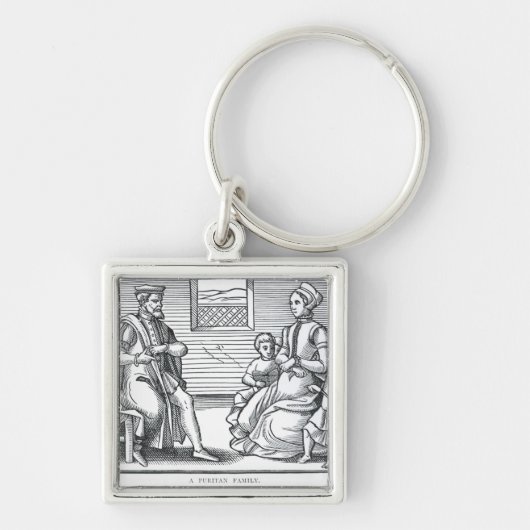 Een puriteinfamilie sleutelhanger (Voorkant)