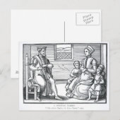 Een puriteinse familie briefkaart (Voorkant / Achterkant)