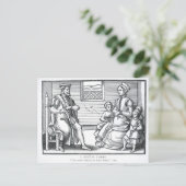 Een puriteinse familie briefkaart (Staand voorkant)