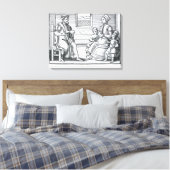 Een puriteinse familie canvas afdruk (Insitu (Slaapkamer))