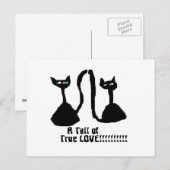 Een Purrfect Love Cat Briefkaart (Voorkant / Achterkant)