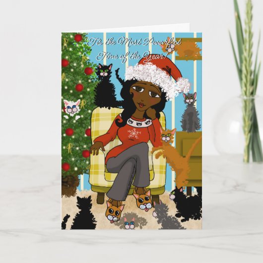 Een puur feestelijke kerst! feestdagen kaart (Voorkant)