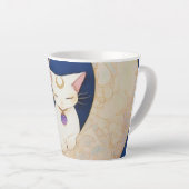 Een puur perfecte slok latte mok (Rechterhoek)