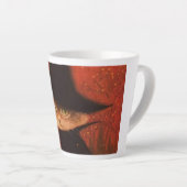 Een puur perfecte slok latte mok (Rechterhoek)
