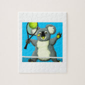 Een puzzel van een koala die tennis speelt (Verticaal)