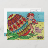 Een Pysanka verrassende Oekraïense folklijn Briefkaart (Voorkant / Achterkant)