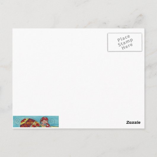 Een Pysanka verrassende Oekraïense folklijn Briefkaart (Achterkant)