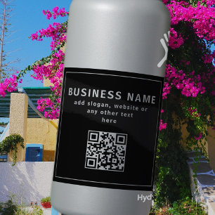 Een QR-code of Logo uploaden Transperant & zwart Sticker