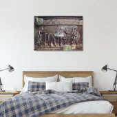 Een Quadriga en een Hopliet Canvas Afdruk (Insitu (Slaapkamer))