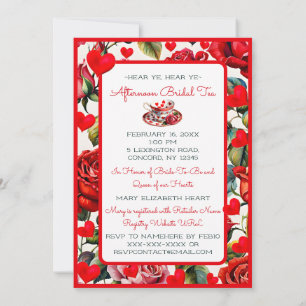 Een Queen of Hearts Tea Party voor een aanstaande Kaart