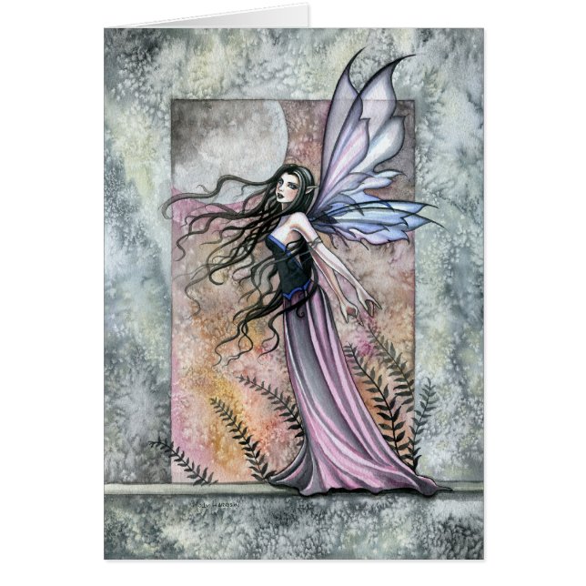 Een Quiet Wind Fantasy Fairy Kaart (Voorkant)